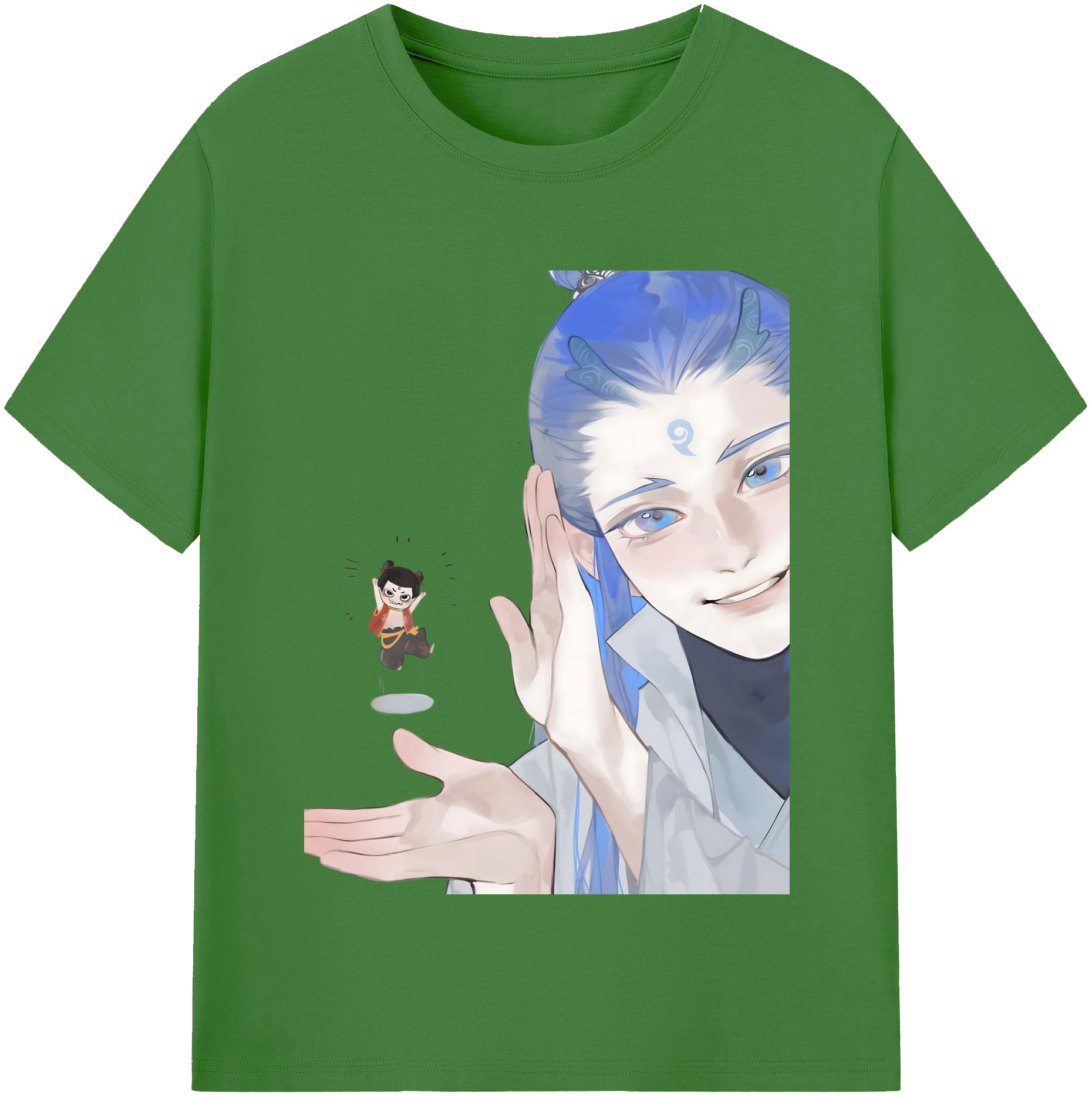 （画像用） Ne Zha 2 ナタ 魔童の大暴れ レディースカジュアルプリントTシャツ（綿100％）